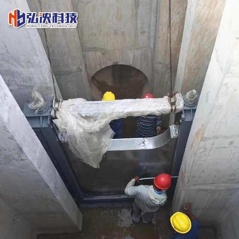 智能一体化截流井-液动式下开堰门-分流井